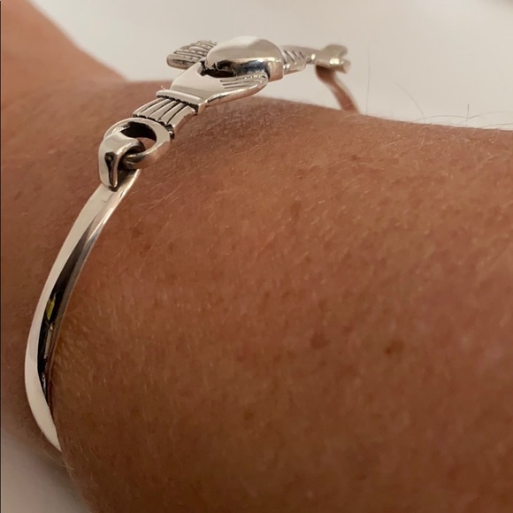 NWT- Sterling Silver (925) Claddagh Bangle - Picture 7 of 9